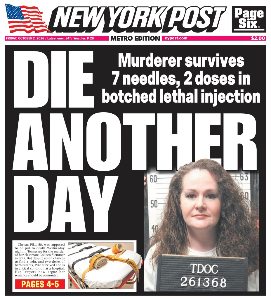 Pike was given two lethal injections by state corrections officials, but lived.